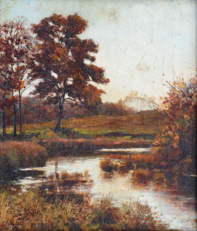 Attributed to Jan de Beer A Stream in Autumn oil painting image